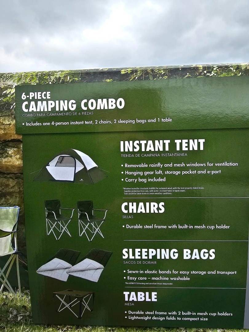 Ozark trail 6 deals piece camping combo