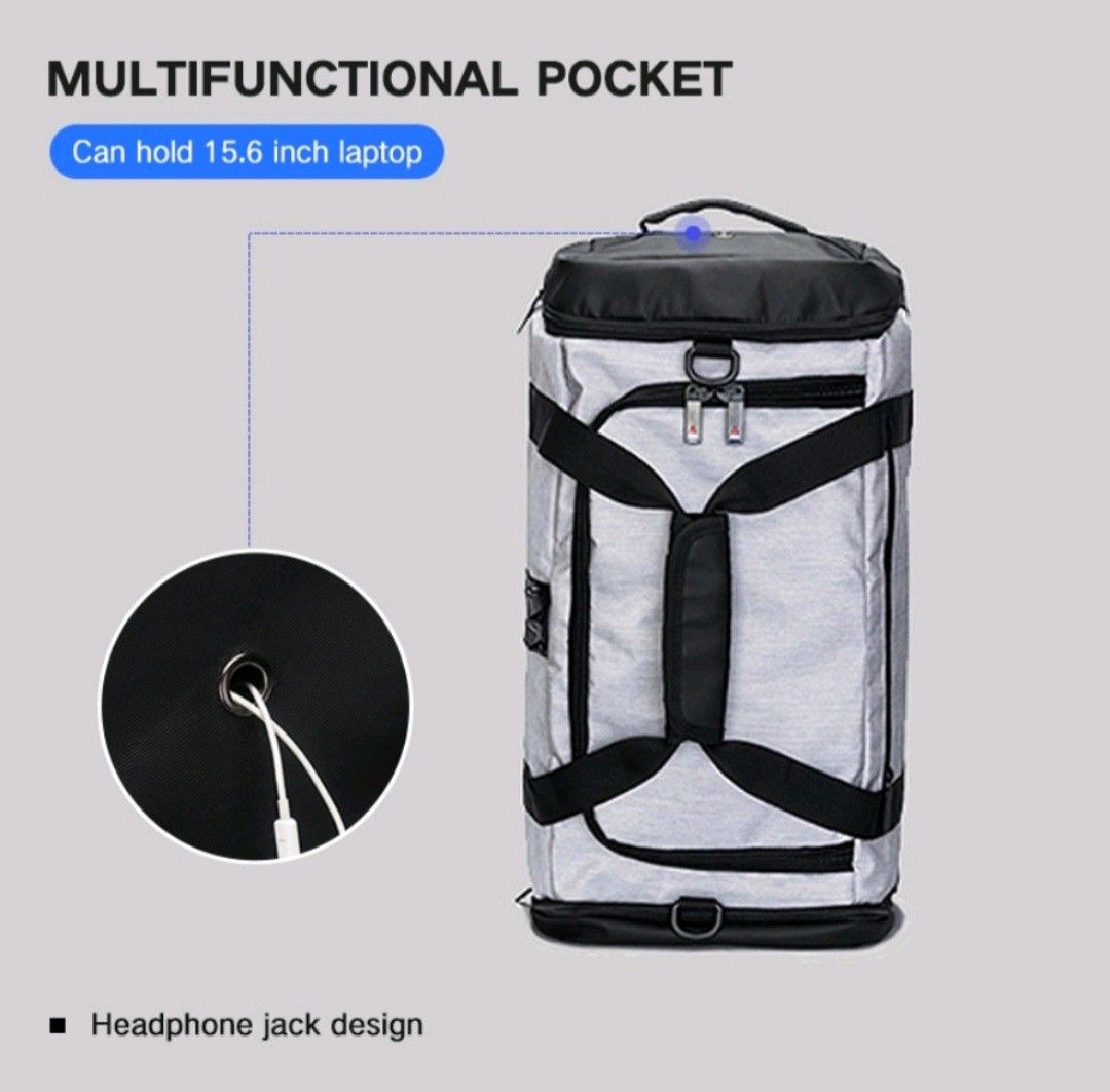 OZUKO Large Capacity Carry On Travel Duffel Bag Waterproof Oxford