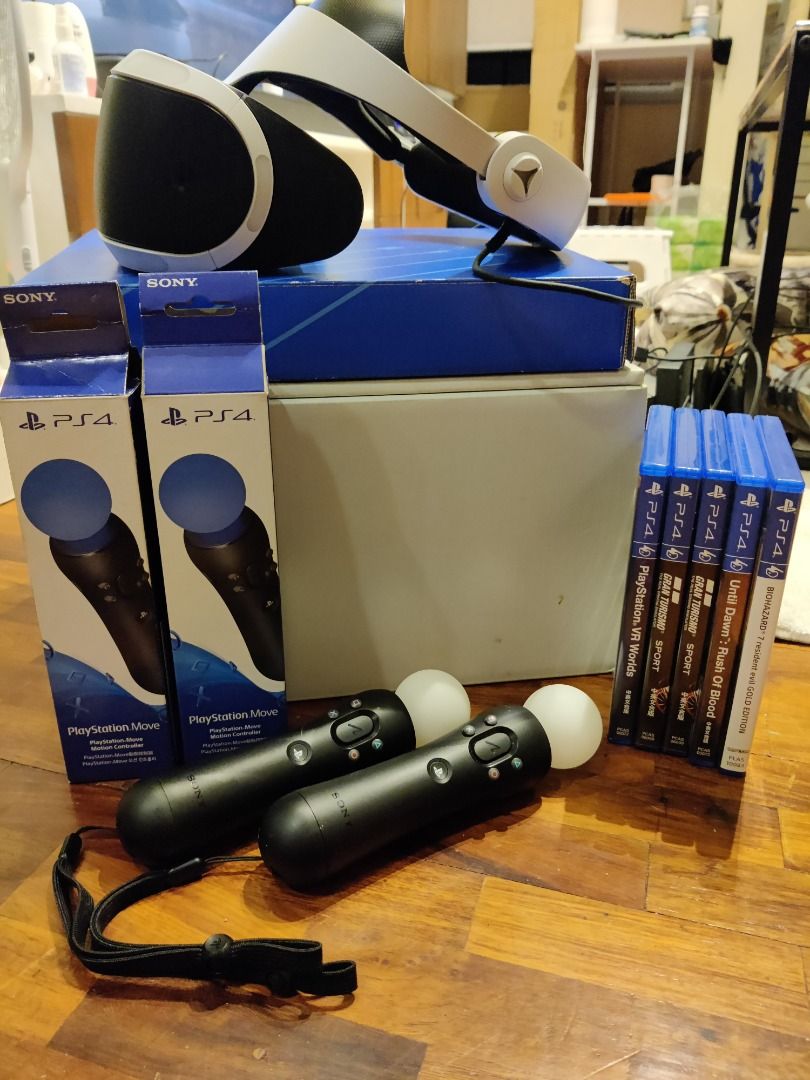 playstation 4 vr controller nearby