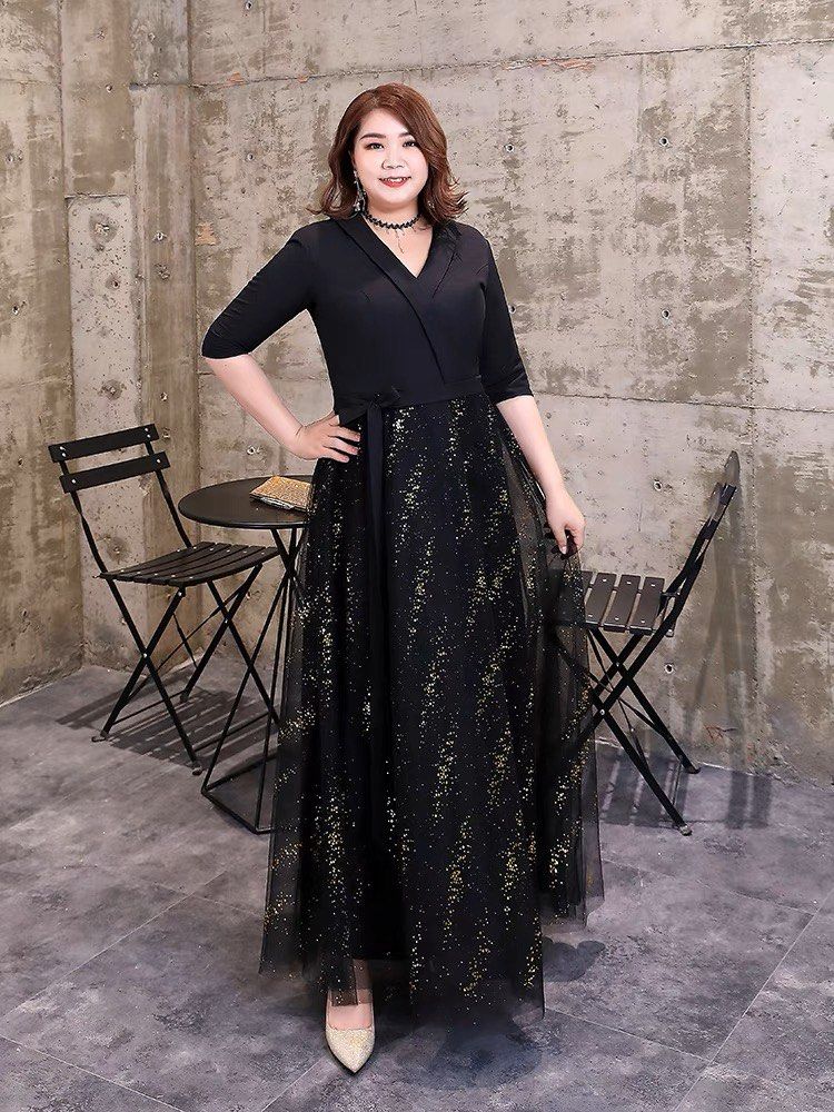 Black tie wear deals for plus size ladies