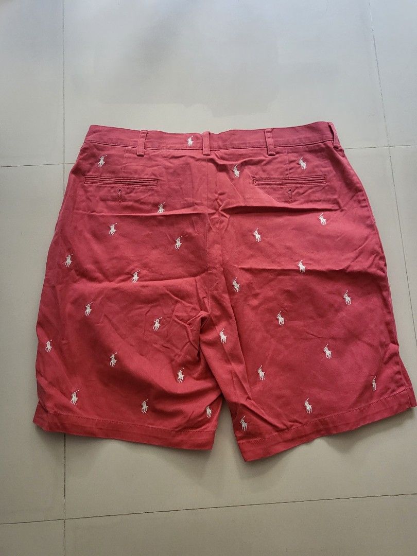 Ralph lauren polo shorts with logo clearance all over