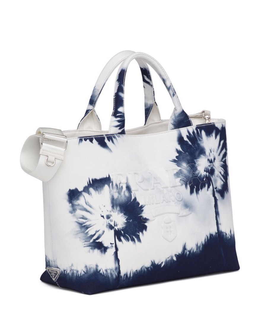Prada printed drill tote, Women's Fashion, Bags & Wallets, Tote Bags on  Carousell