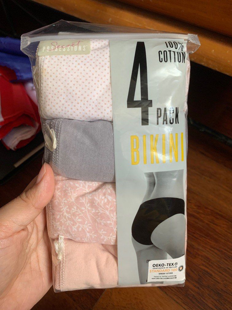 Calvin Klein Girls' Underwear Cotton Bikini Panty, 5 Pack, Heather  Grey/Symphony/Pink/Symphony/Lilac, L 