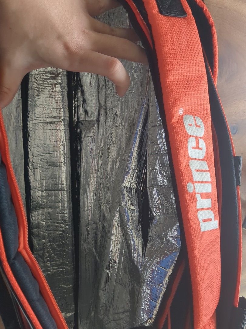 Prince 6 racket tennis bag, Sports Equipment, Sports & Games, Racket