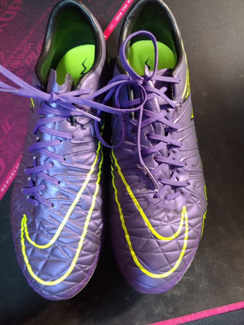 Purple football shoes on sale