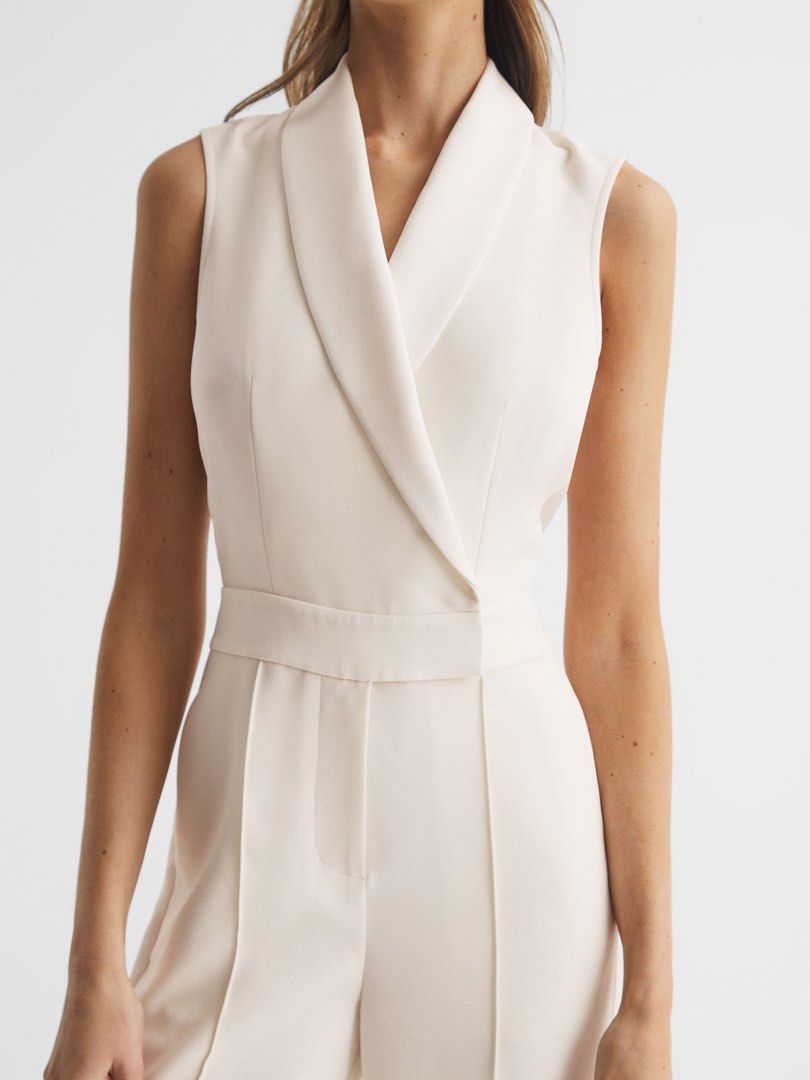 White tuxedo playsuit clearance