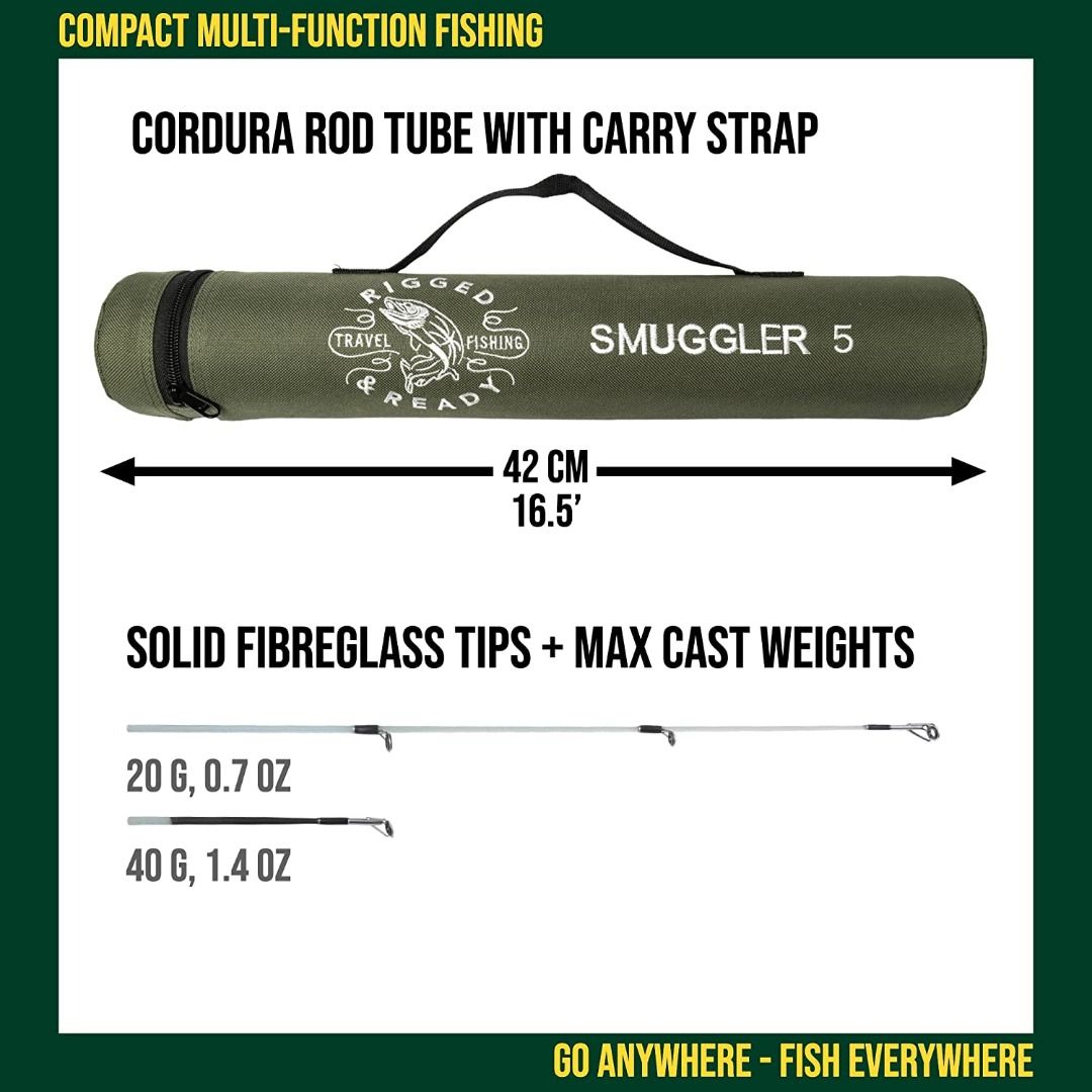Rigged & Ready Smuggler 5, Travel Rod. 5 Piece, 160cm, 5.25 ft