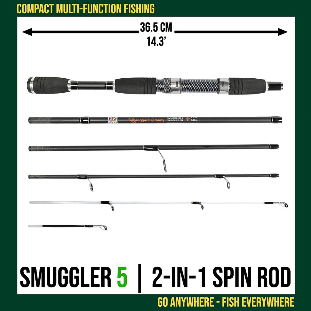 Rigged & Ready Smuggler 5, Travel Rod. 5 Piece, 160cm, 5.25 ft
