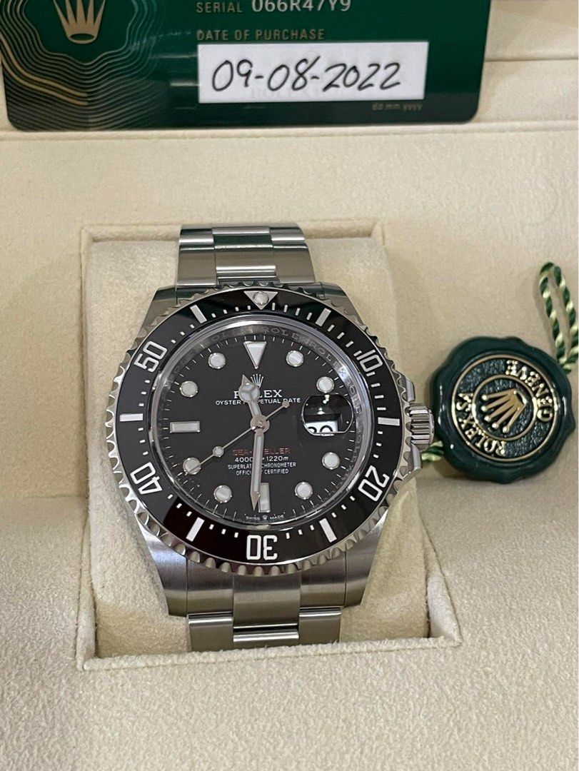 Rolex Sea-Dweller 50th anniversary (Category: Luxury Watches) located in San Juan City. Submitted by m1g09 (Listing ID 1223296689, Image 2). Description: Rolex Sea-Dweller 50th anniversary 126600 43mm Oystersteel Cerachrom bezel insert in black ceramic Oyster bracelet 3235 movement Tags Green .
