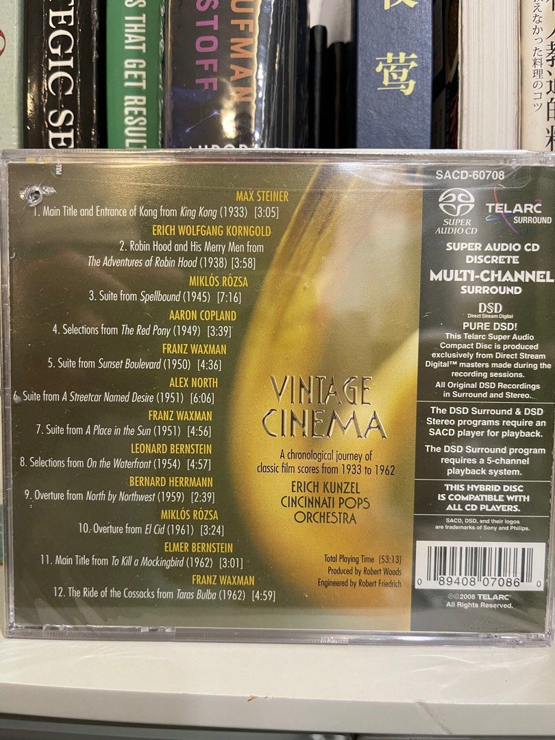 SACD Cincinnati Pops Orchestra Vintage Cinema, Hobbies & Toys, Music