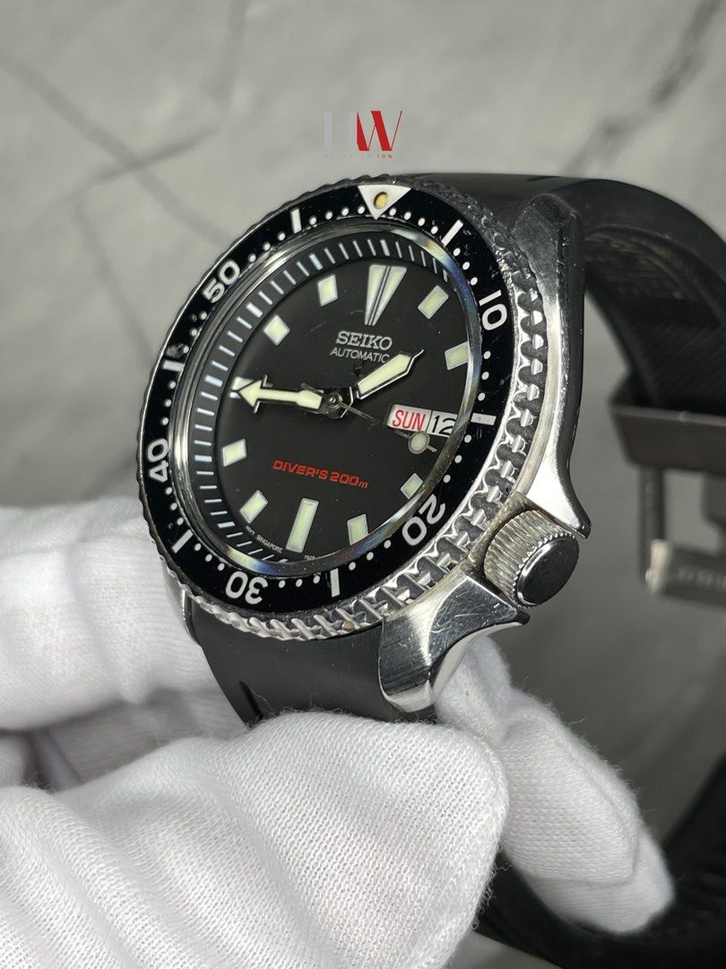 Seiko SKX173 Diver Rare Discontinued Fesyen Pria Jam Tangan di