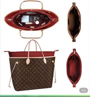 Satin Pillow Luxury Bag Shaper in Burgundy For Louis Vuitton's Onthego MM  and Onthego GM
