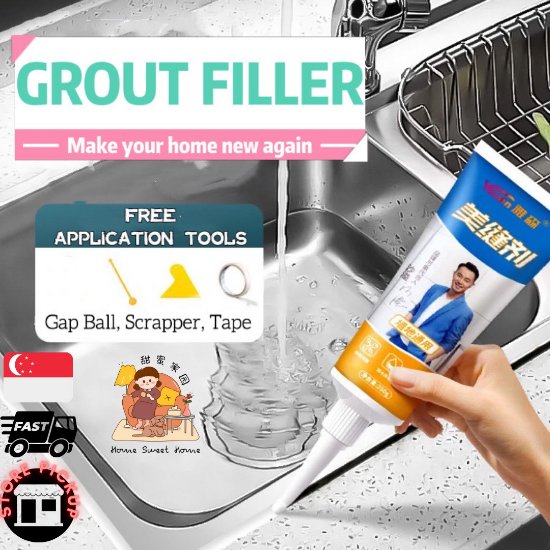 [SG] Grout Filler Tile Sealant Silicone Tile Grout Vinyl Flooring Grout
