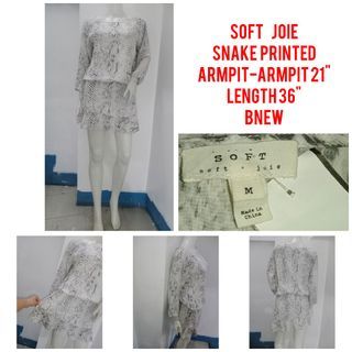 Soft Joie Snake Skin Printed Dress