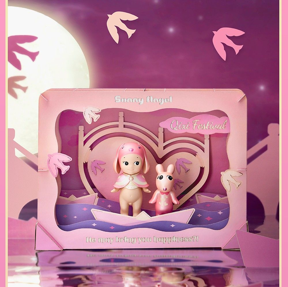 [SONNY ANGEL] SONNY ANGEL QIXI FESTIVAL CHINESE VALENTINES DAY SERIES  LIMITED EDITION MINI FIGURES + ROBBY SET