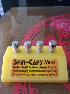Car Wheel - Spin-Caps Anti Theft Valve Stem Caps
