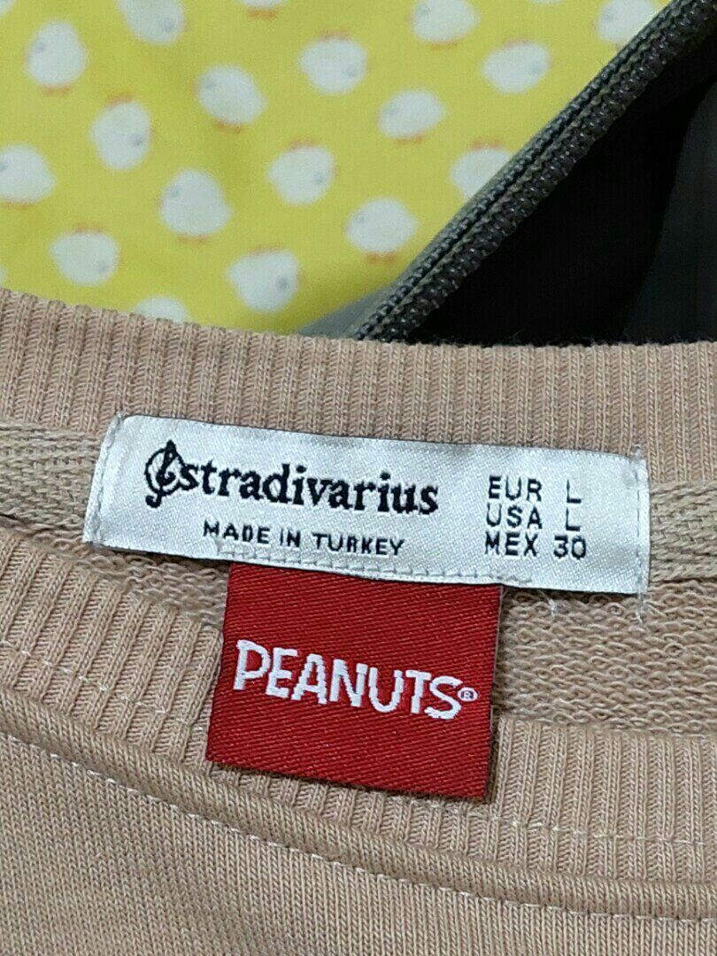 Peanuts Cardigan Oversize Stradivarius Sudadera Bordada Sudadera