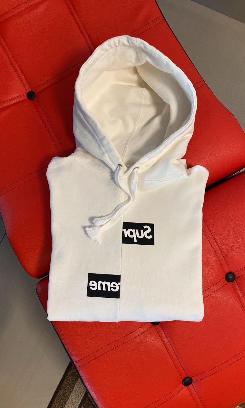 Cdg split sale logo jacket