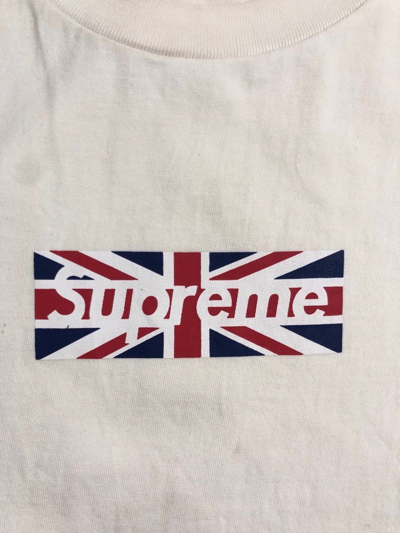 新作入荷限定SALESUPREME Union Jack Box Logo Tee UK 11aw トップス