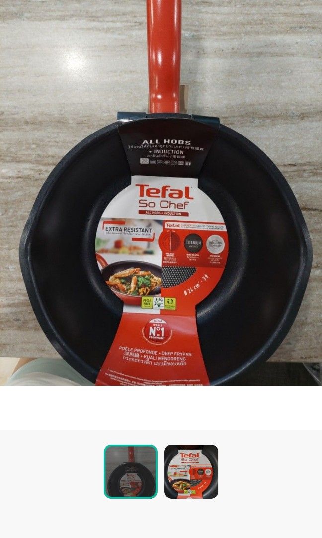 Tefal x Jamie Oliver Series - Shallow Pan 24cm 3.3L Non-stick Pan Tefal,  Furniture & Home Living, Kitchenware & Tableware, Cookware & Accessories on  Carousell