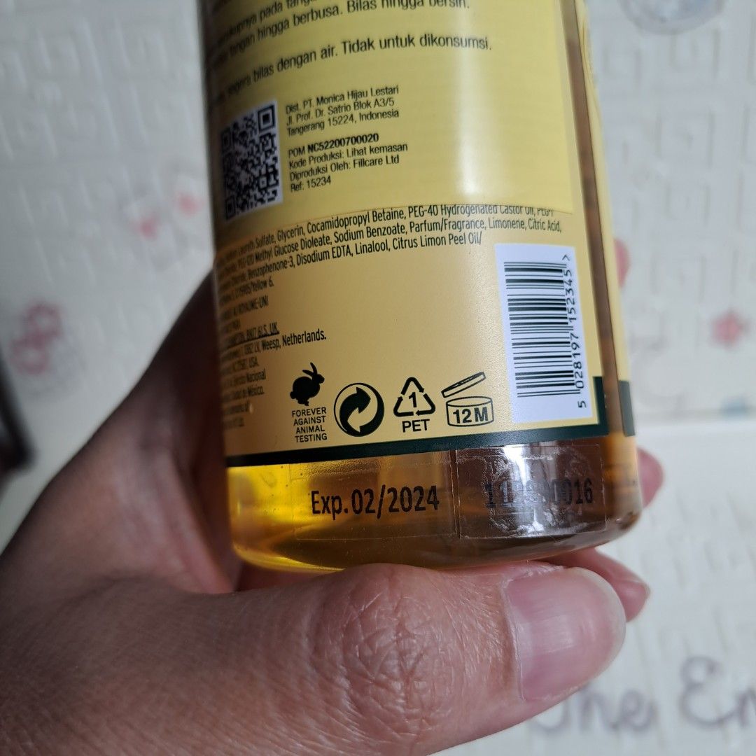 The body shop lemon hand wash, Kesehatan & Kecantikan, Kulit, Sabun