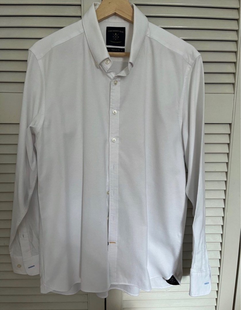 The Shirt Bar - Formal Shirt (white) - Size 16.5, Men's Fashion, Tops ...