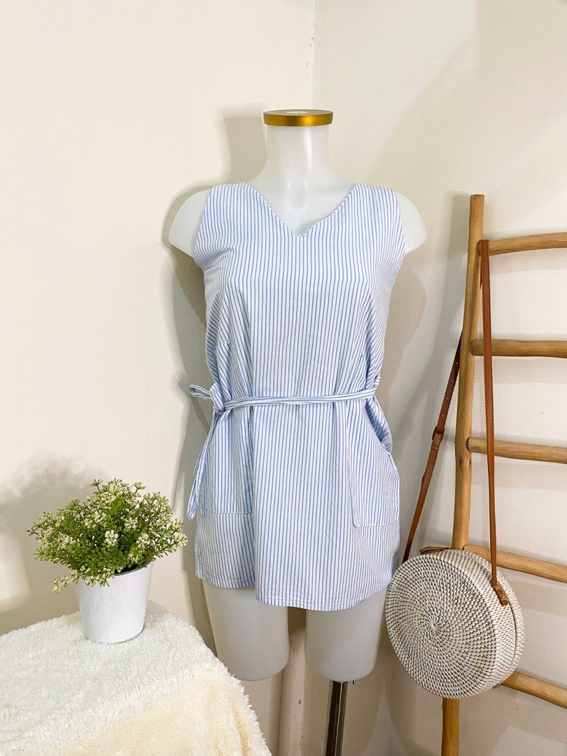 ribbon tie back dress