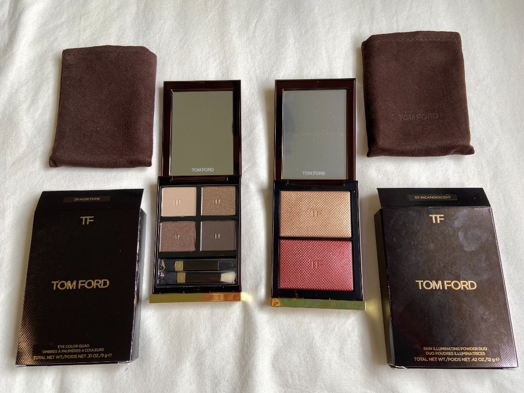 Tom Ford Color Quad Noir Fumé & Skin Illuminating Powder Duo Incandescent,  Beauty & Personal Care, Face, Makeup on Carousell