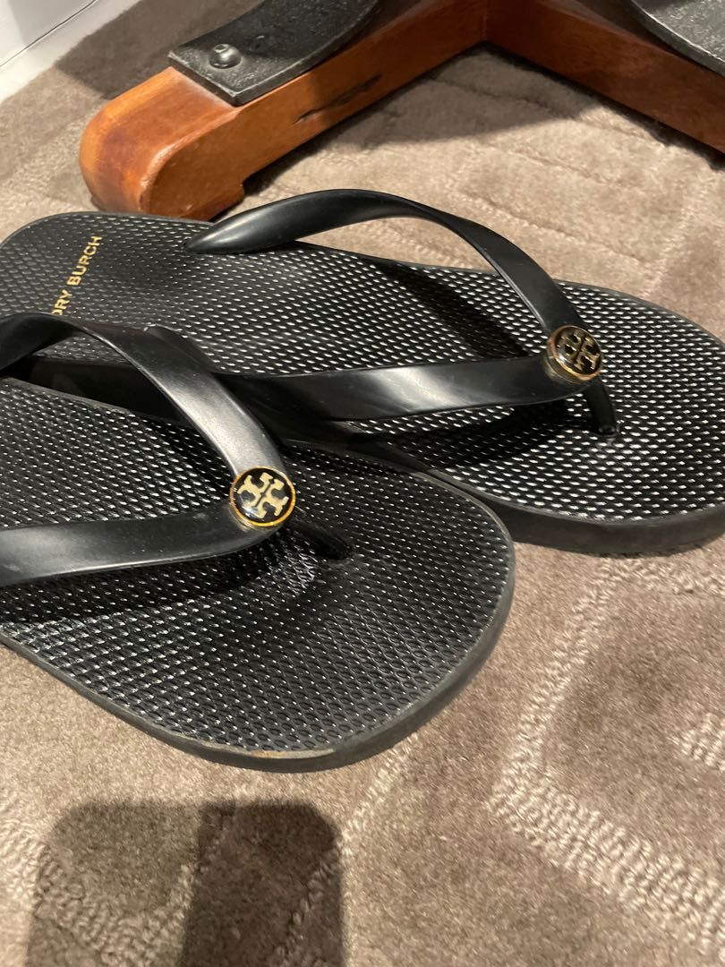Tory Burch Slides Sandals Shoes Flats, Women's Fashion, Footwear, Sandals  on Carousell