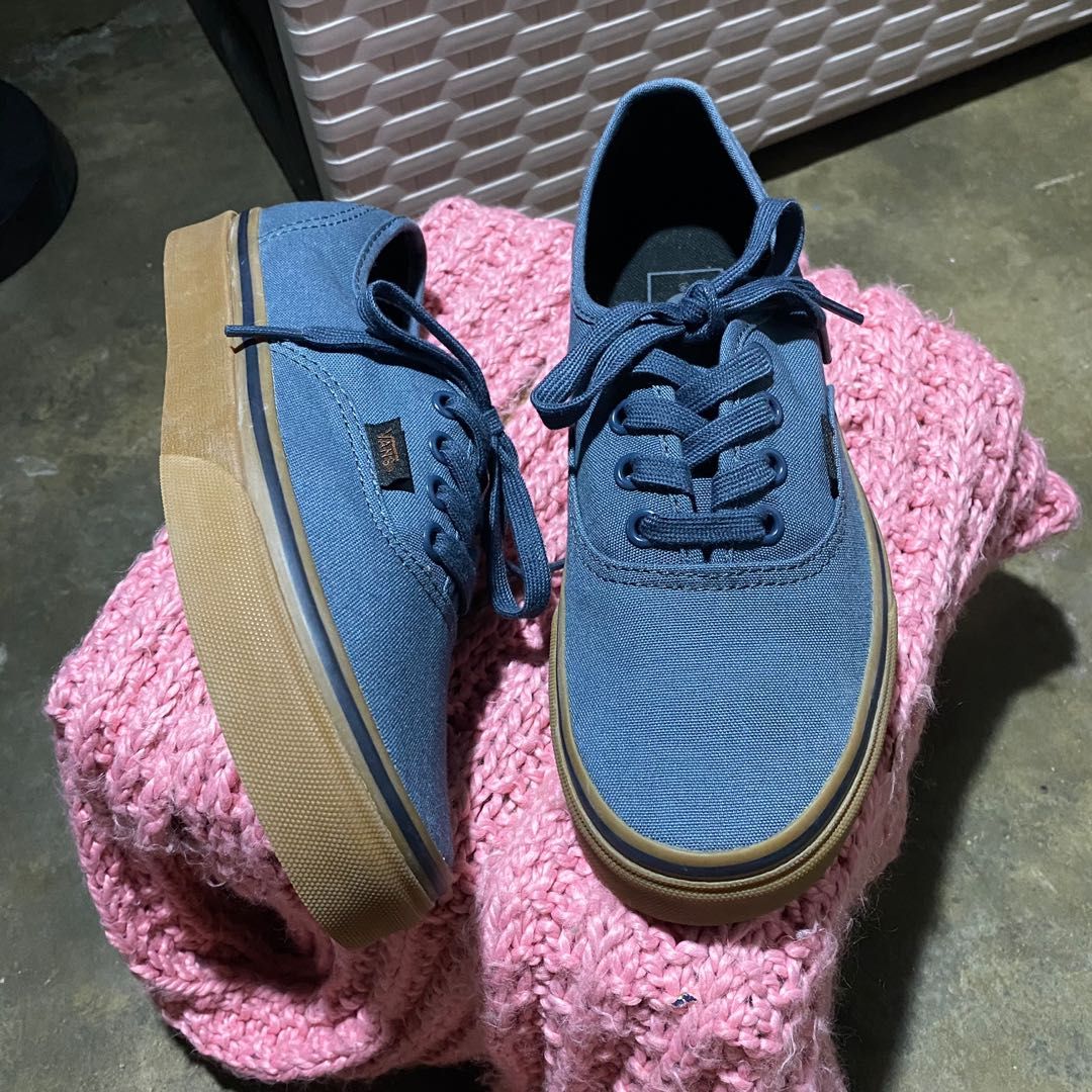 Vans authentic hotsell black dark slate