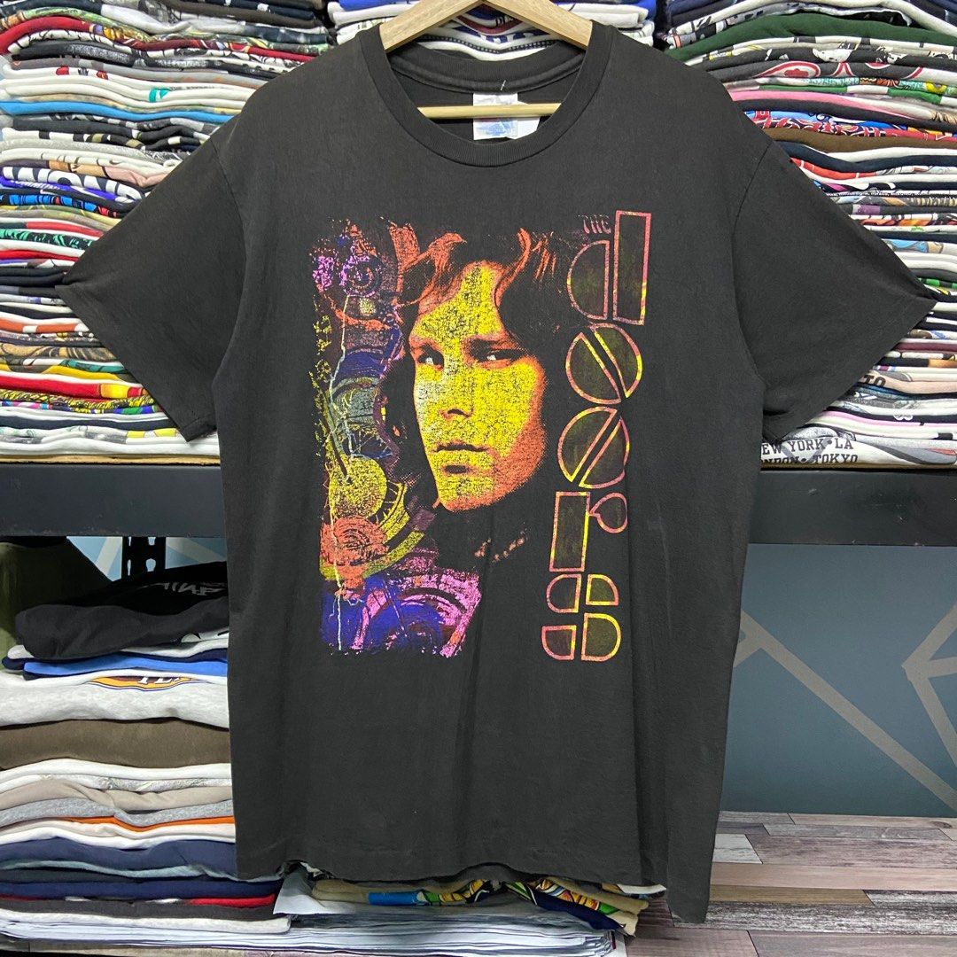 hanes90s doors 総柄 バンドtシャツ ヴィンテージ　激レア