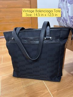 Vintage Balenc!aga Canvas Tote bag