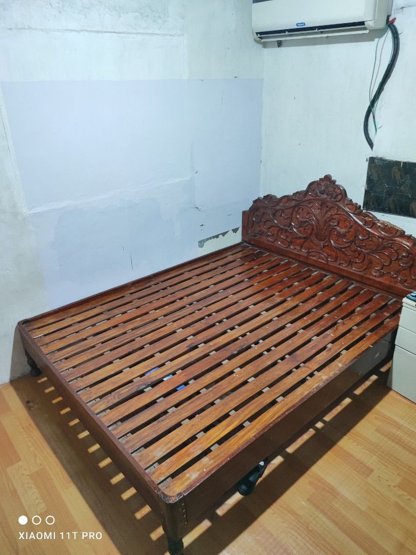 Vintage Narra Bed frame on Carousell