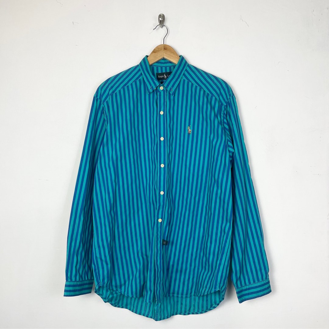 Vintage Polo Ralph Lauren blue striped long sleeves top