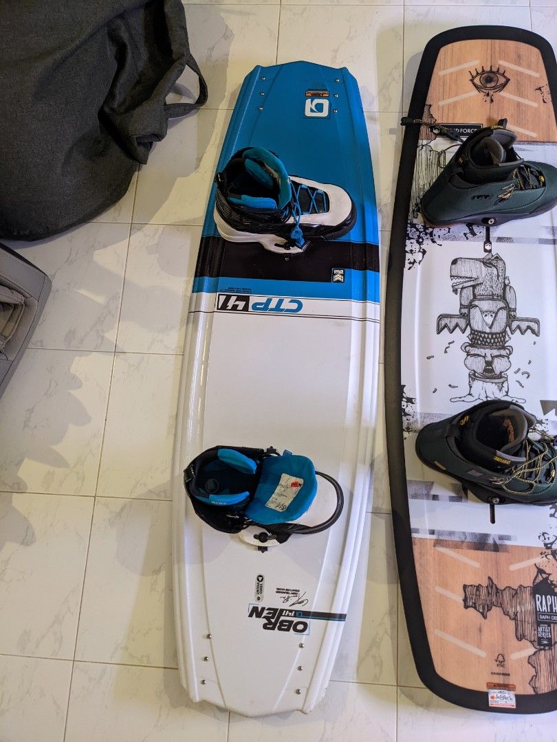 Wakeboard set O'BRIEN Cory Teunissen signature model with removable fins, Sports Equipment