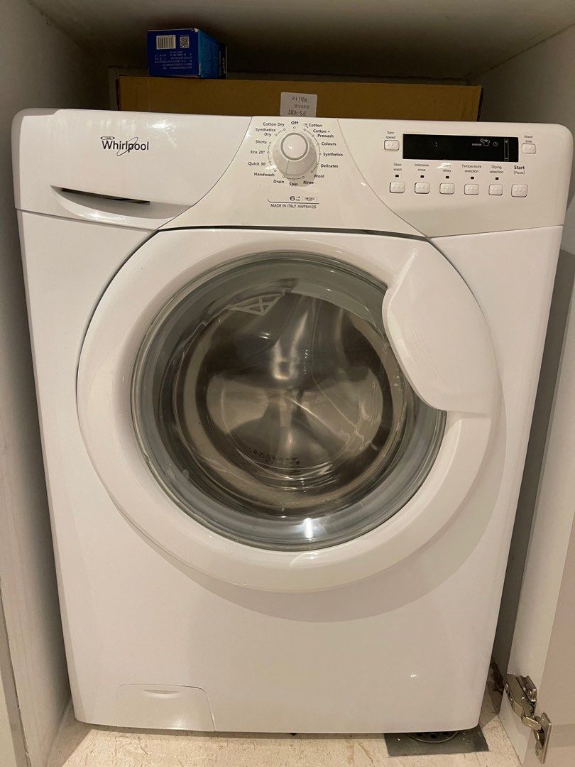 Whirlpool Washer and Dryer Machine AWF6412S, TV & Home Appliances, Washing Machines and Dryers