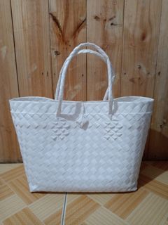 White bayong bag