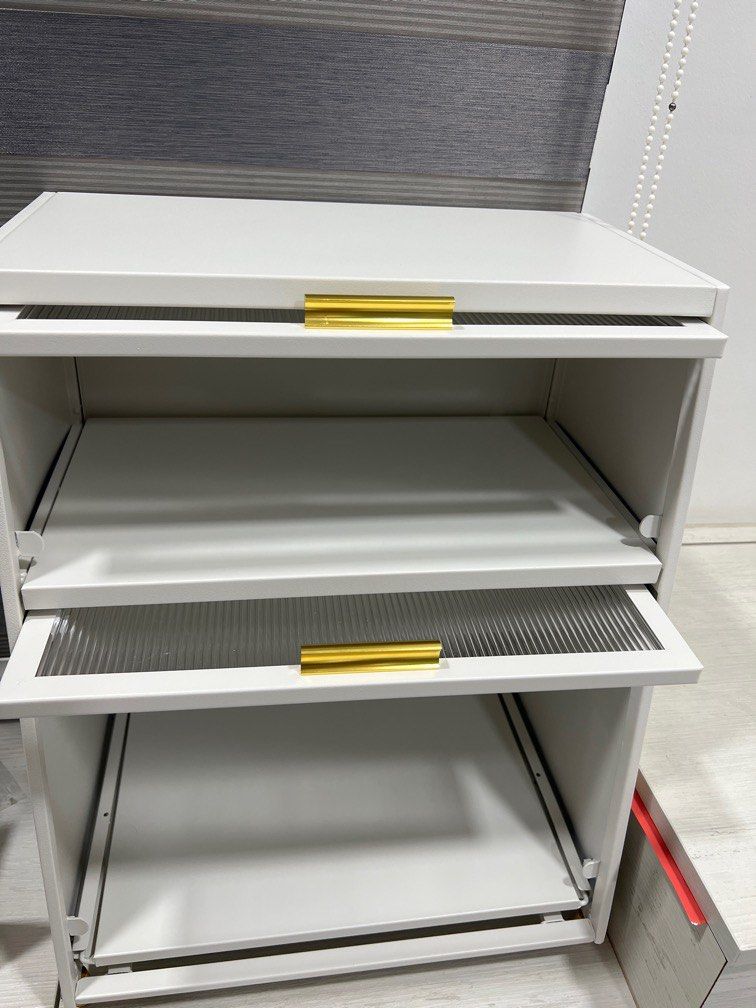 White nordic storage Furniture & Home Living, Furniture, Shelves, & Racks on