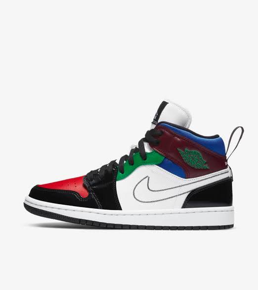 women's air jordan 1 mid multicolour