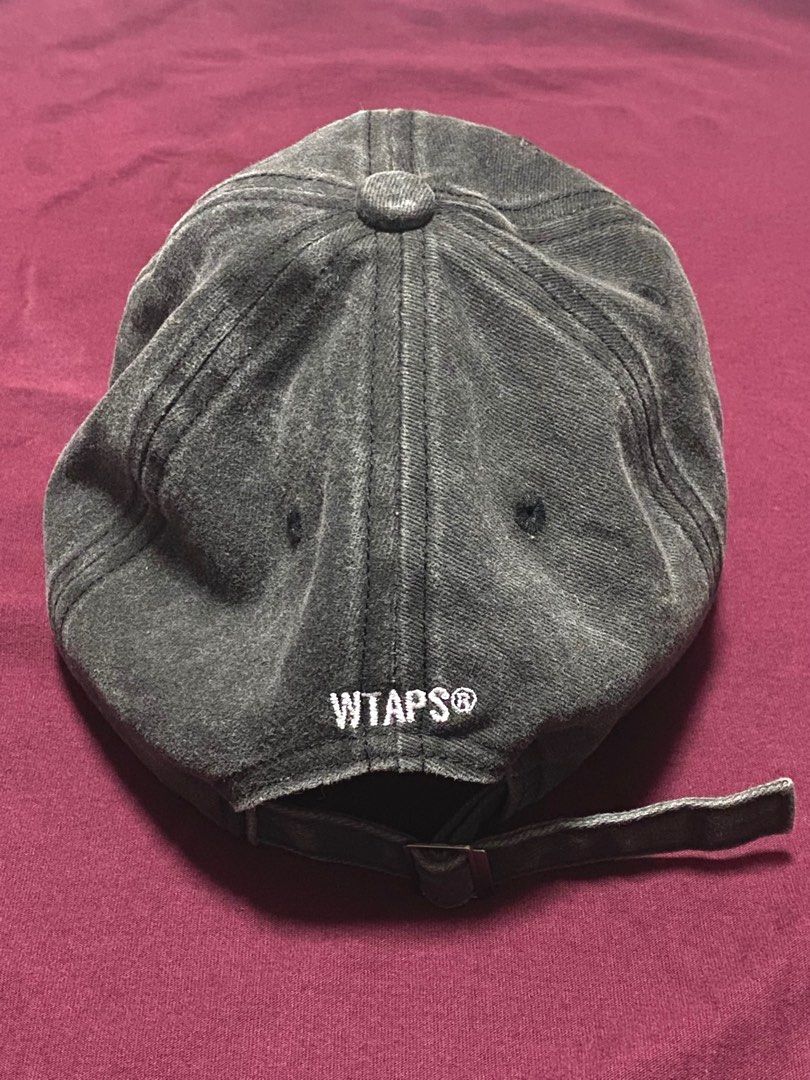 Wtaps 洗水黑色cap 帽hat black grey, 男裝, 手錶及配件, 棒球帽、帽 