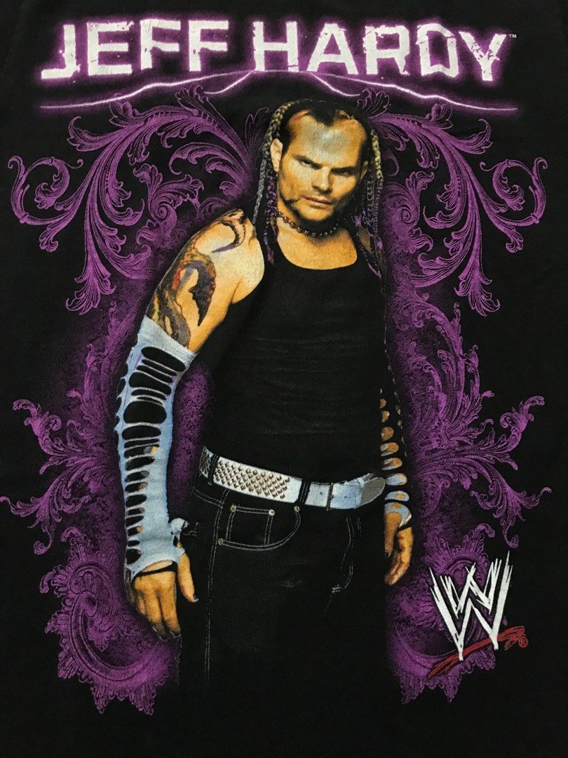 WWE "Jeff Hardy" Tshirt, Men's Fashion, Tops & Sets, Tshirts & Polo Shirts on Carousell