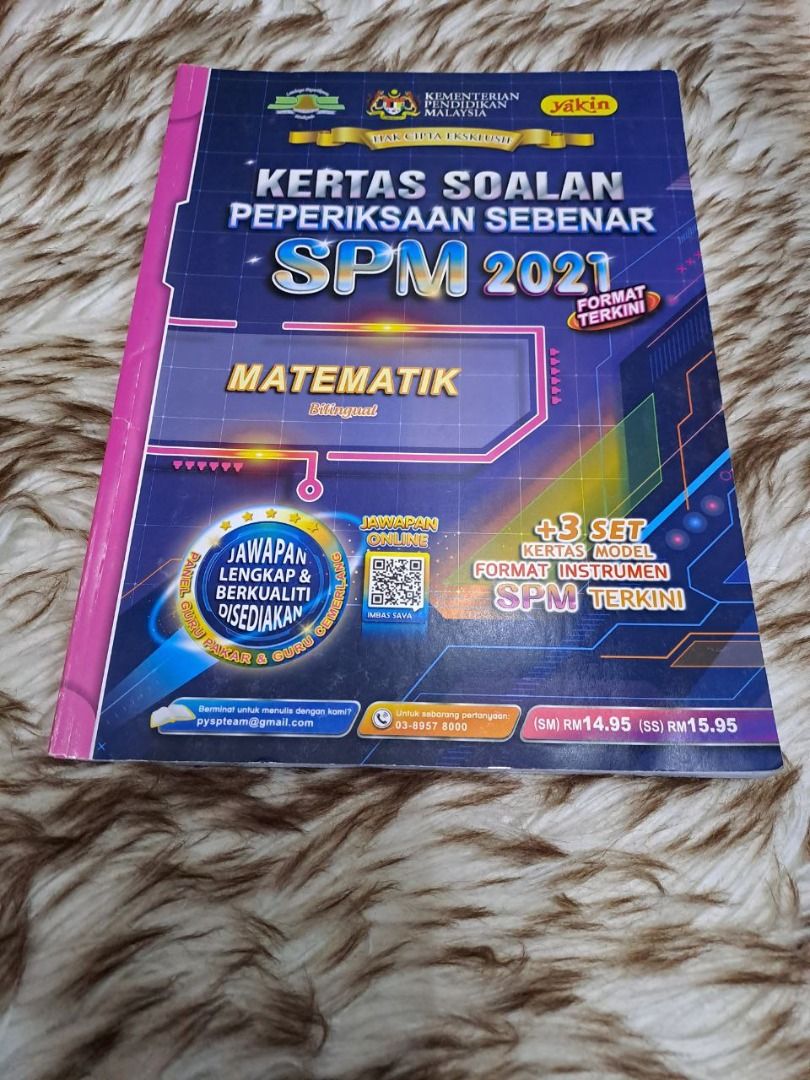 Yakin Kertas Soalan Peperiksaan Sebenar SPM 2021 Matematik ( Kertas 1