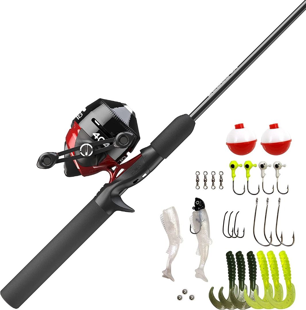 Zebco 404 Spincast Reel and 2-Piece Fishing Rod Combo, Durable Fiberglass  Rod with EVA Handle, QuickSet Anti-Reverse Reel with Built-In Bite Alert,  Pre-Spooled, Sports Equipment, Fishing on Carousell