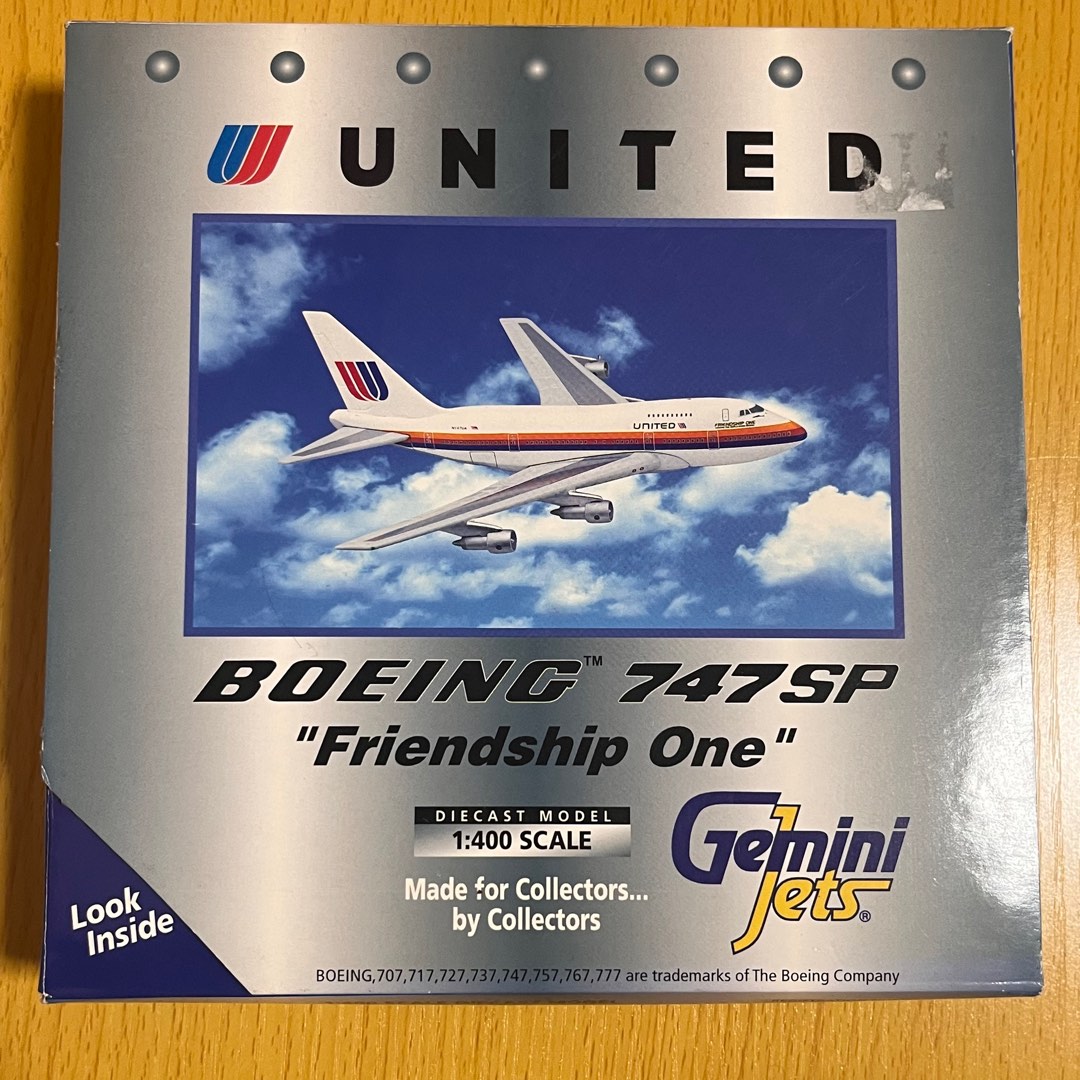 航空会社ユナイテッド航空Gemini 1/400 UNITED  BOEING 747-400航空機