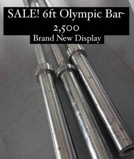 6ft Standard Quality Olympic Bar with Clip
