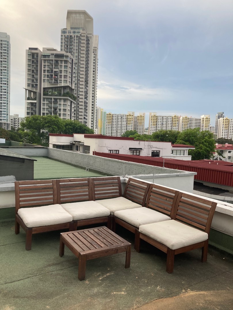 6Piece IKEA APPLARO Outdoor Lounge Set, Furniture & Home Living, Outdoor Furniture on Carousell