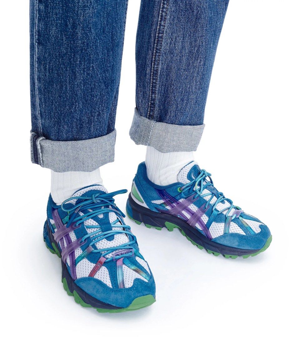 倫敦帶回a.p.c. x asics 聯名款藍色運動休閒鞋GEL-SONOMA 15-50 size