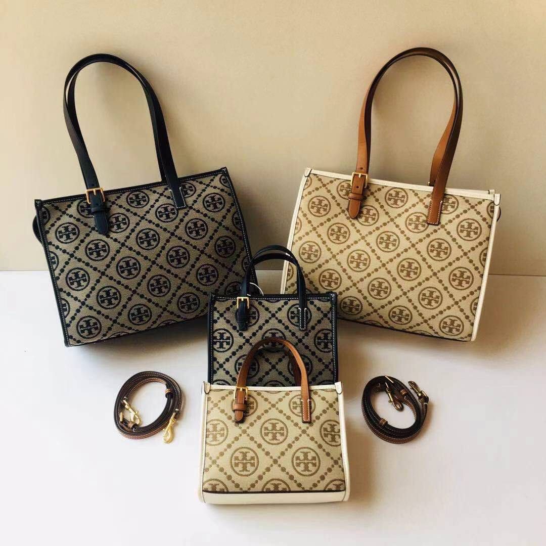 🆕 Tory Burch Monogram Denim Tote, Women's Fashion, Bags & Wallets, Tote  Bags on Carousell