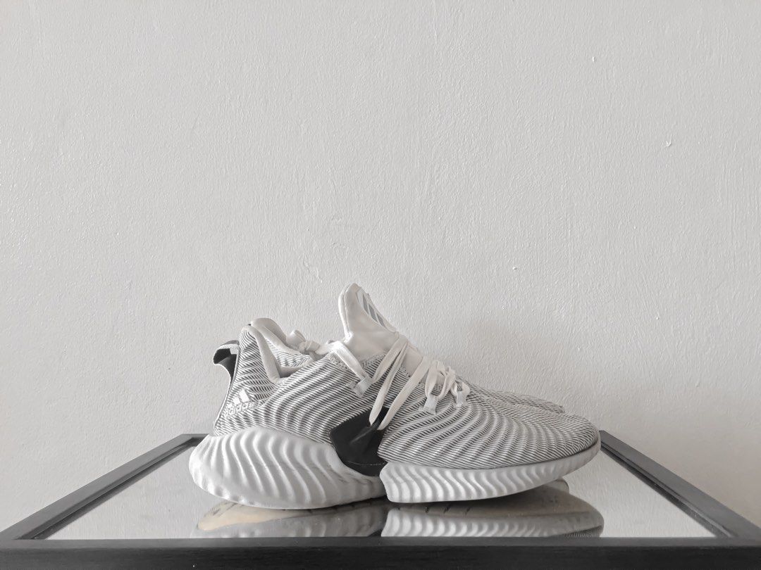Adidas alphabounce instinct cloud white sale grey two
