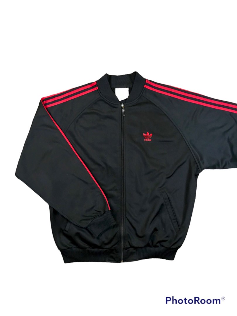 Adidas trefoil track jacket, Men's Fashion, Activewear on Carousell